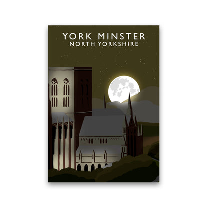 York Minster Travel Art Print by Richard O'Neill, Framed Wall Art Print Only