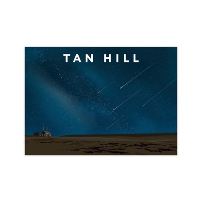 Tan Hill Travel Art Print by Richard O'Neill, Framed Wall Art Print Only