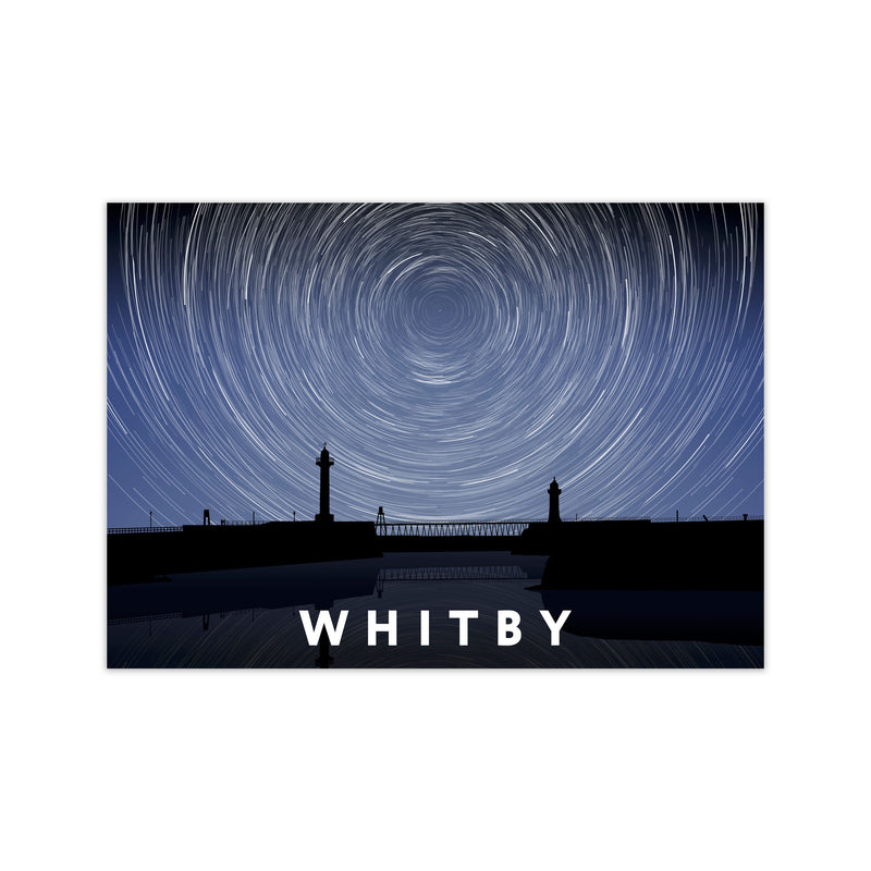 Whitby Digital Art Print by Richard O'Neill, Framed Wall Art Print Only