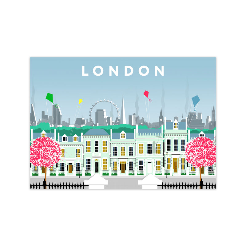 London Cherry Tree Lane by Richard O'Neill Print Only