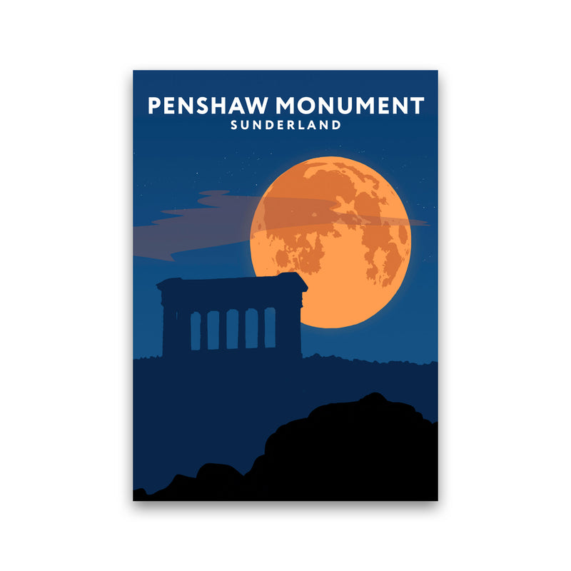 Penshaw Monument Night Portrait by Richard O'Neill Print Only