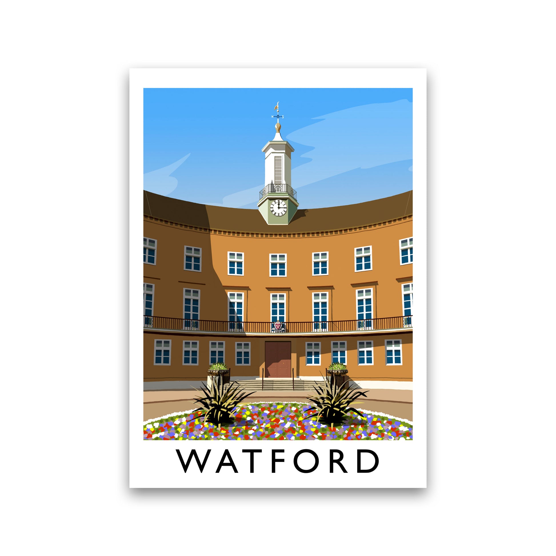 Watford portrait by Richard O'Neill Print Only