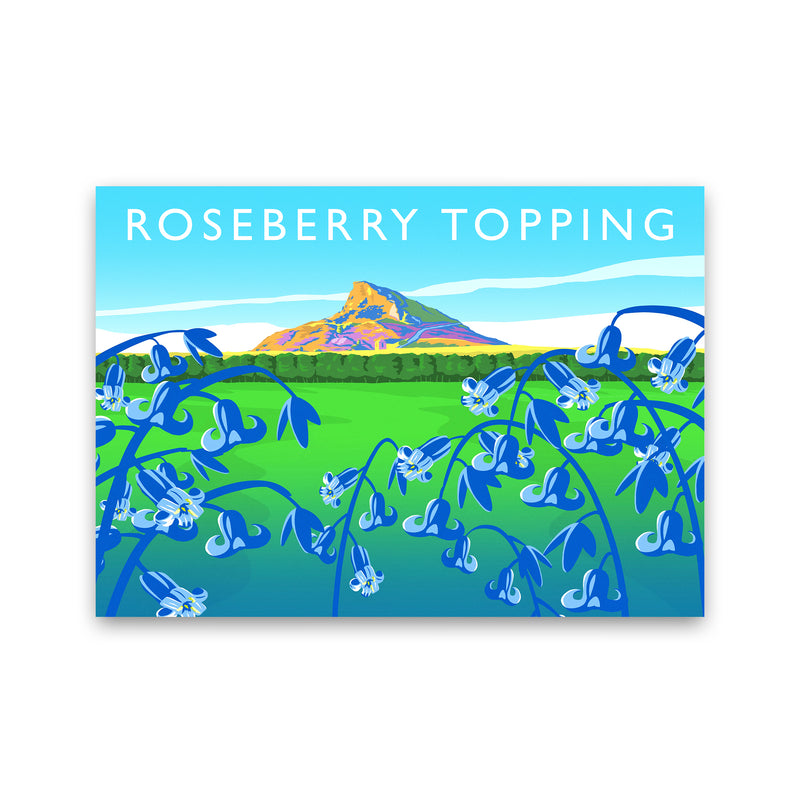 Roseberry Topping (bluebells) by Richard O'Neill Print Only