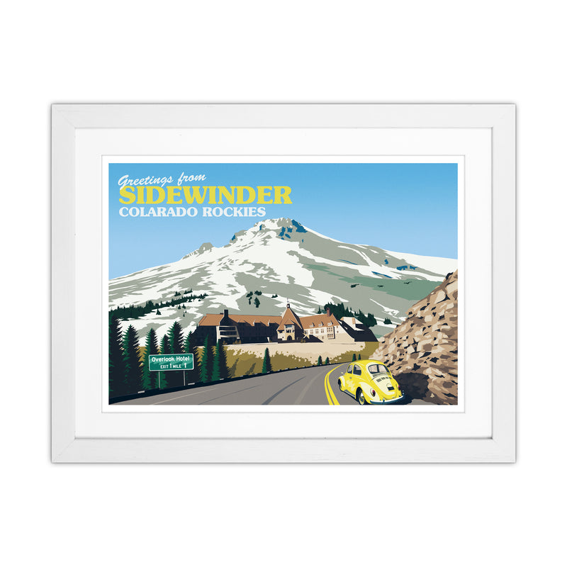 Overlook Hotel Art Print by Richard O'Neill White Grain