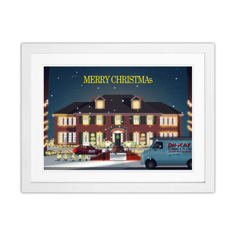 Home Alone Art Print by Richard O'Neill White Grain