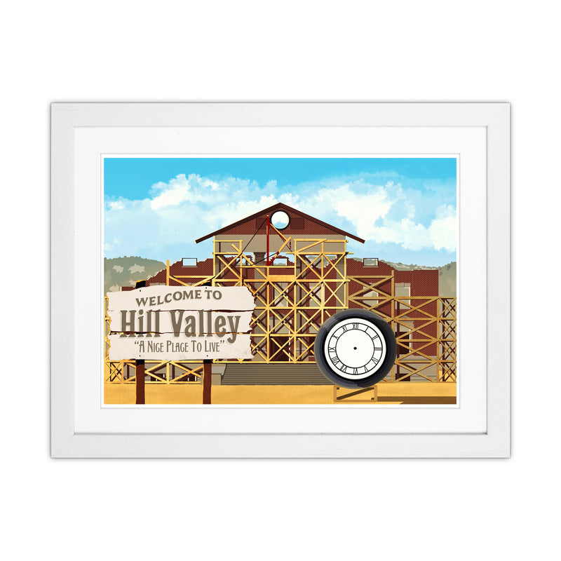 Hill Valley 1885 Art Print by Richard O'Neill White Grain