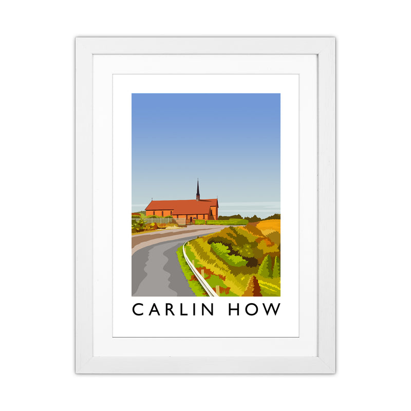 Carlin How Portrait Art Print by Richard O'Neill White Grain