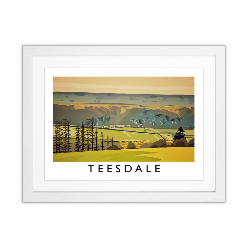 Teesdale Art Print by Richard O'Neill White Grain