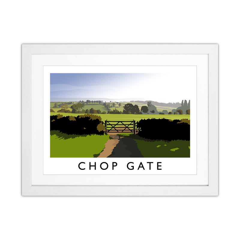 Chop Gate Travel Art Print by Richard O'Neill White Grain