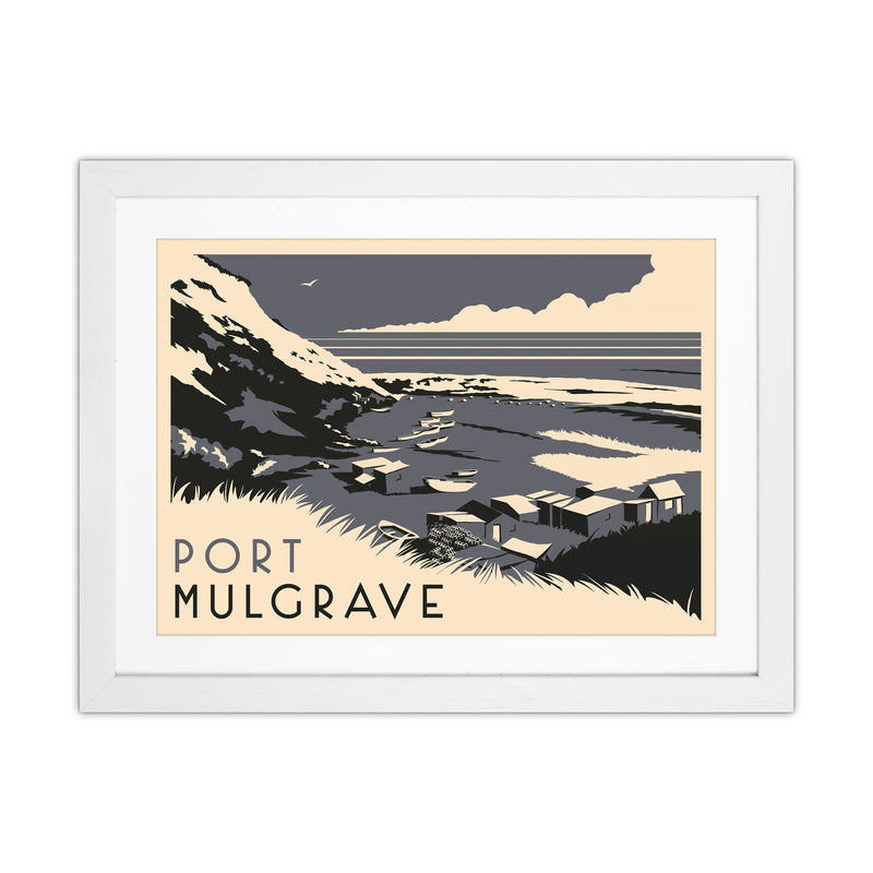 Port Mulgrave Travel Art Print by Richard O'Neill White Grain