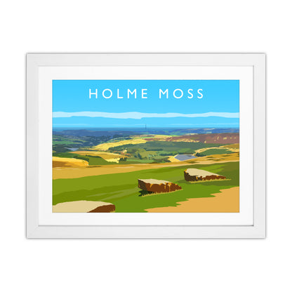 Holme Moss Travel Art Print by Richard O'Neill White Grain