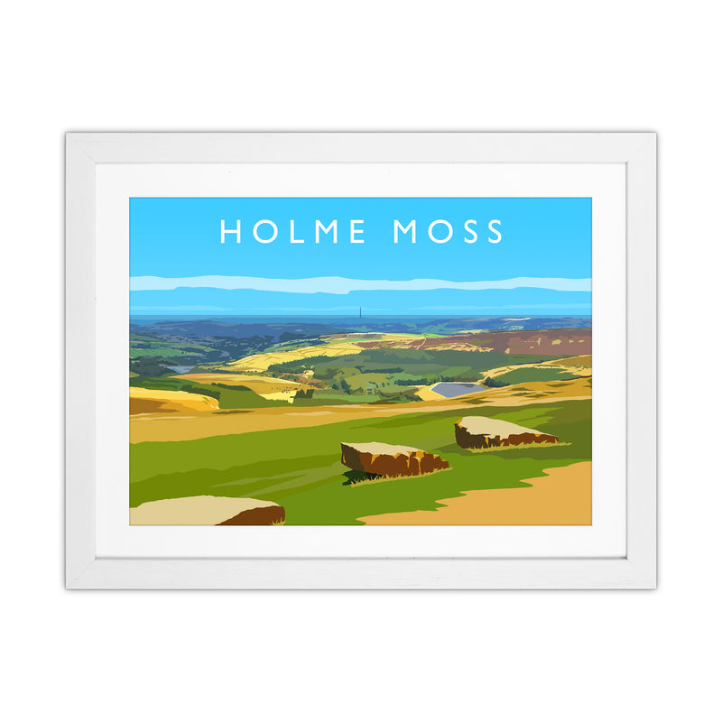 Holme Moss Travel Art Print by Richard O'Neill White Grain