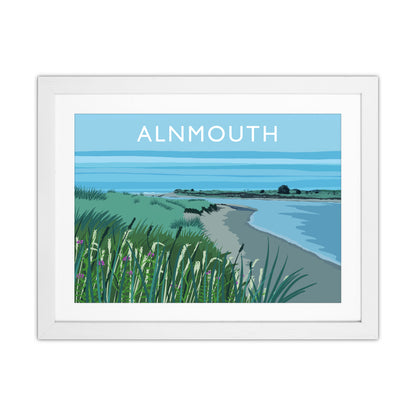 Alnmouth Travel Art Print by Richard O'Neill White Grain