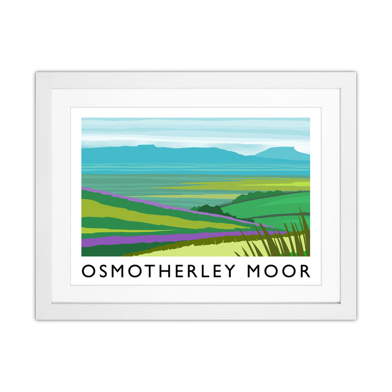 Osmotherley Moor Travel Art Print by Richard O'Neill White Grain
