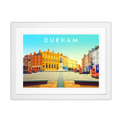 Durham 2 Travel Art Print by Richard O'Neill White Grain