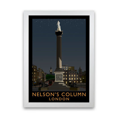 Nelson's Column London Art Print by Richard O'Neill White Grain