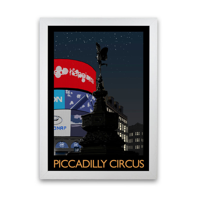 Piccadilly Circus by Richard O'Neill White Grain
