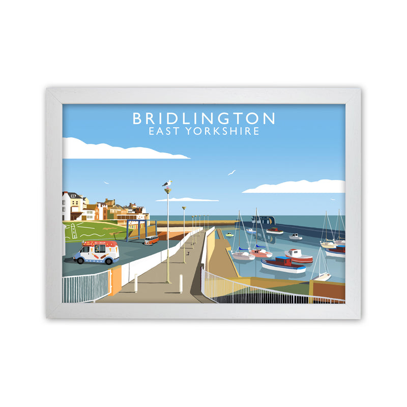 Bridlington East Yorkshire Art Print by Richard O'Neill White Grain