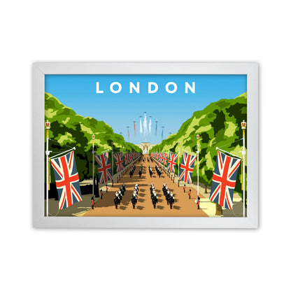 London Art Print by Richard O'Neill White Grain