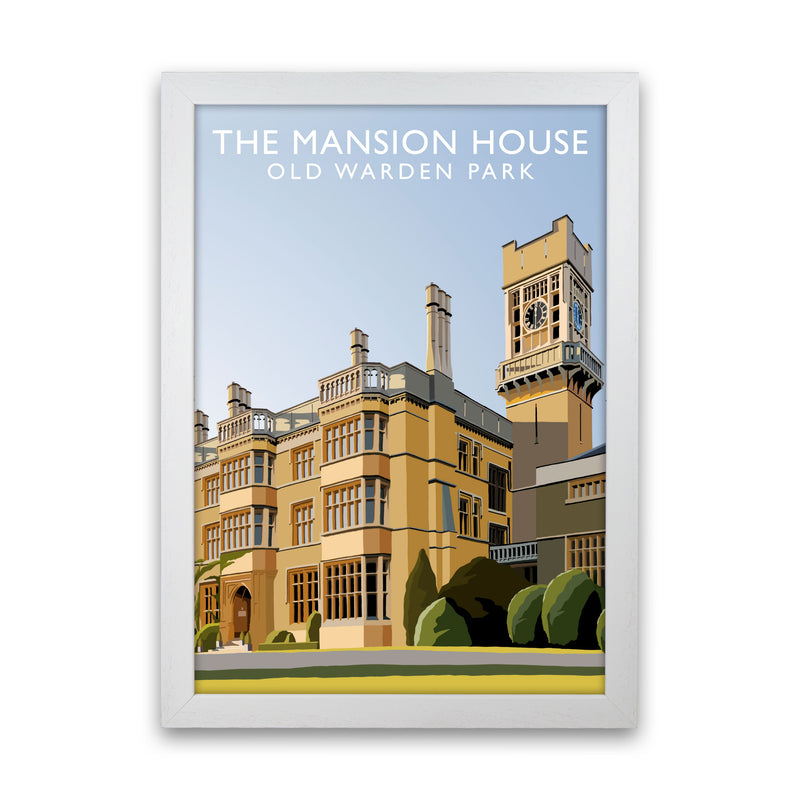 The Mansion House Old Warden Park Travel Art Print by Richard O'Neill White Grain