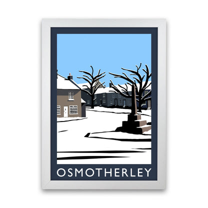 Osmotherley Travel Art Print by Richard O'Neill, Framed Wall Art White Grain