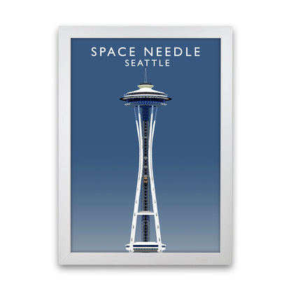 Space Needle Seattle Art Print by Richard O'Neill White Grain
