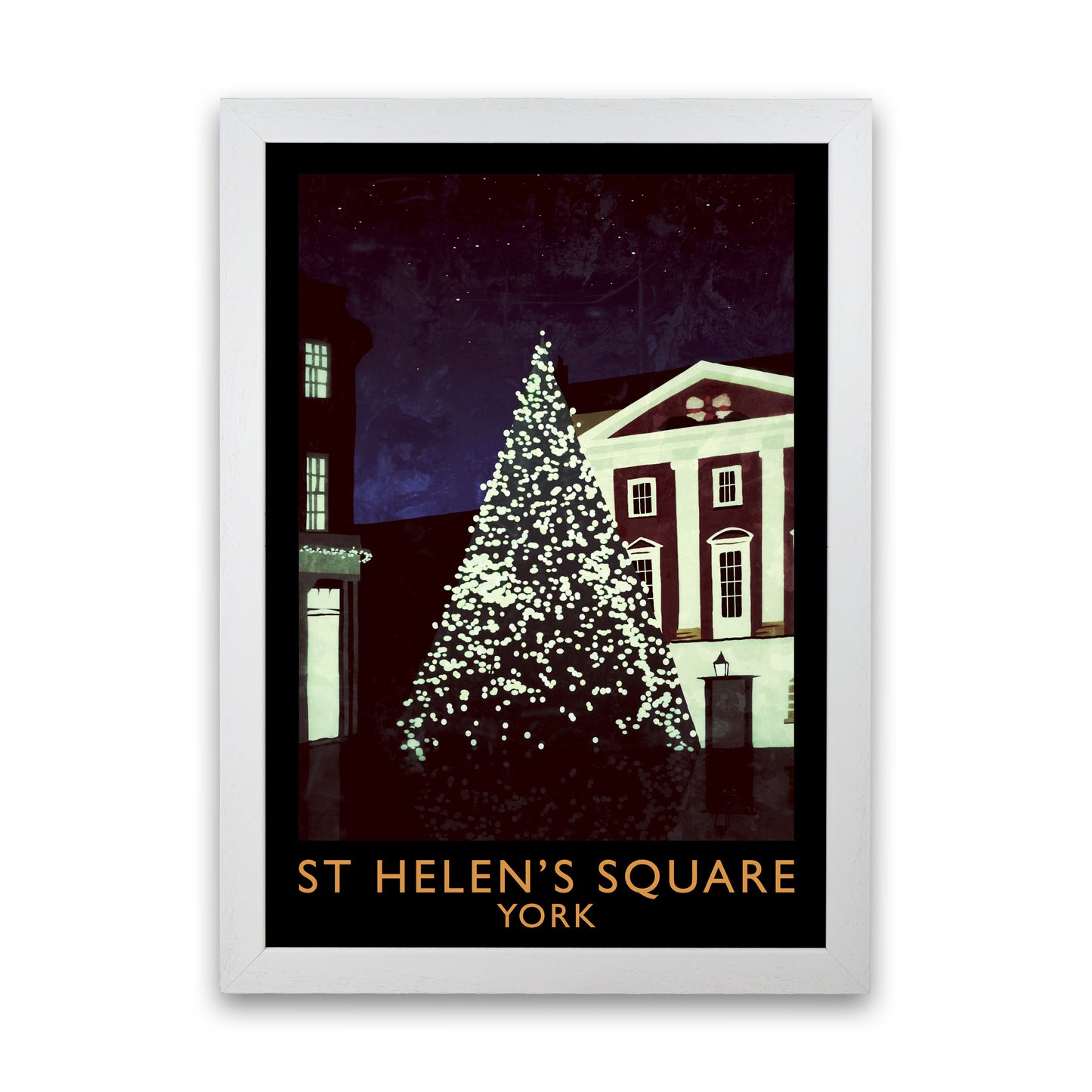 St Helen's Square York Travel Art Print by Richard O'Neill White Grain