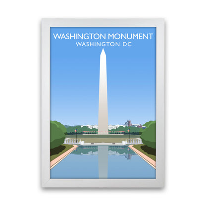 Washington Monument Washington DC Travel Art Print by Richard O'Neill White Grain