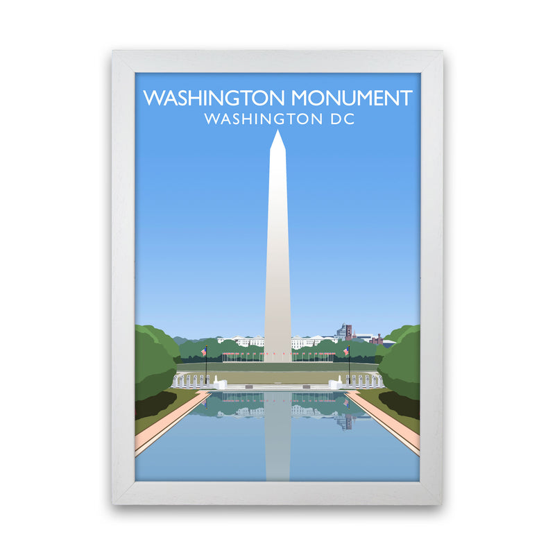 Washington Monument Washington DC Travel Art Print by Richard O'Neill White Grain