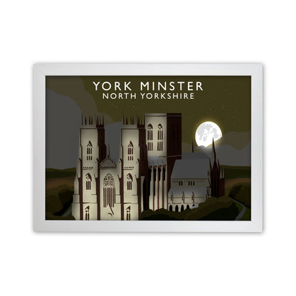 York Minster Framed Digital Art Print by Richard O'Neill White Grain