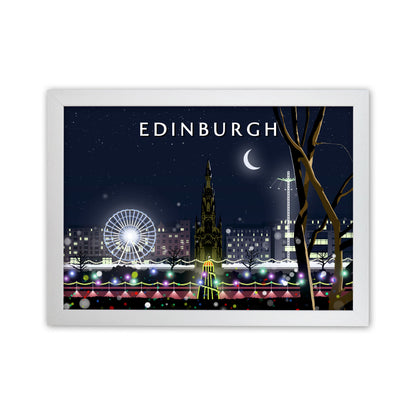 Edinburgh Night by Richard O'Neill White Grain