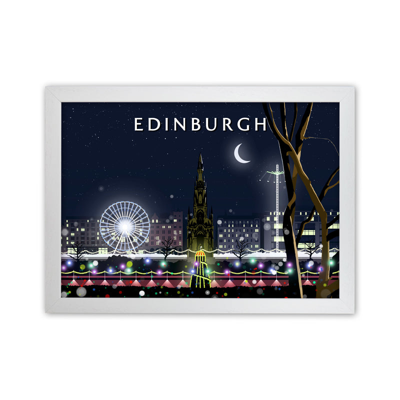 Edinburgh Night by Richard O'Neill White Grain