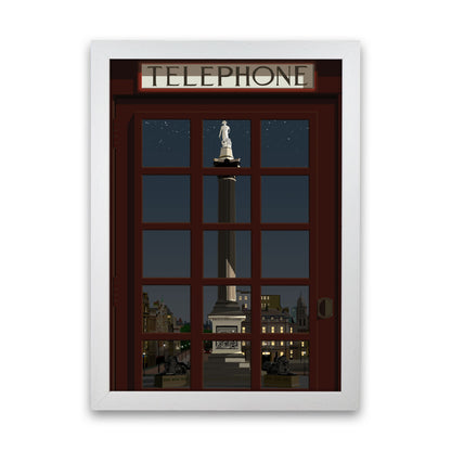 London Telephone Box 12 by Richard O'Neill White Grain
