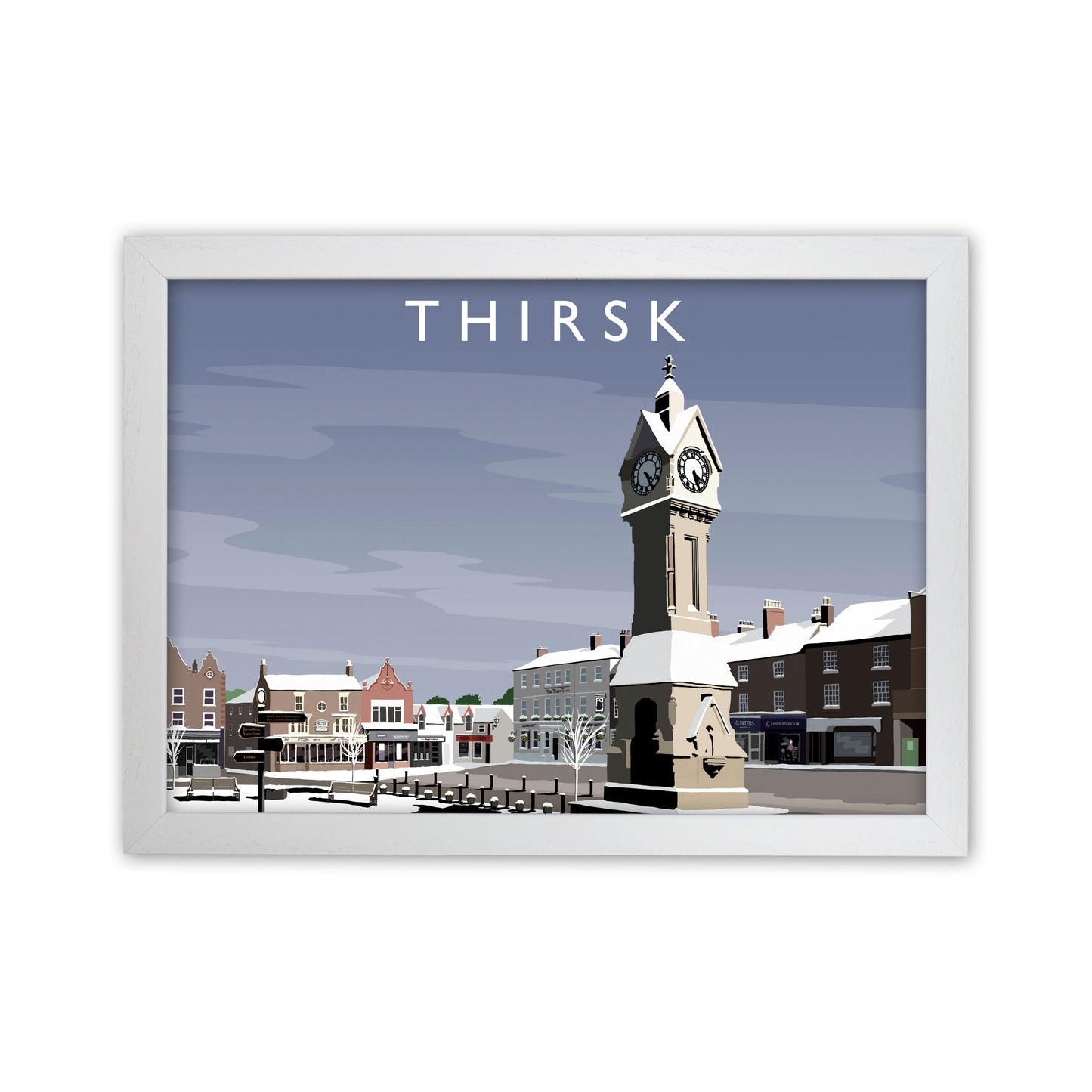 Thirsk 2 (snow) by Richard O'Neill White Grain