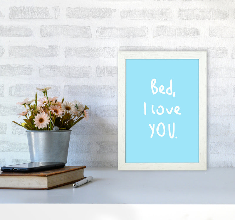 Bed I Love You Quote Art Print by Seven Trees Design
