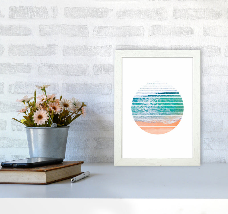 Geometric Ocean Art Print by Seven Trees Design