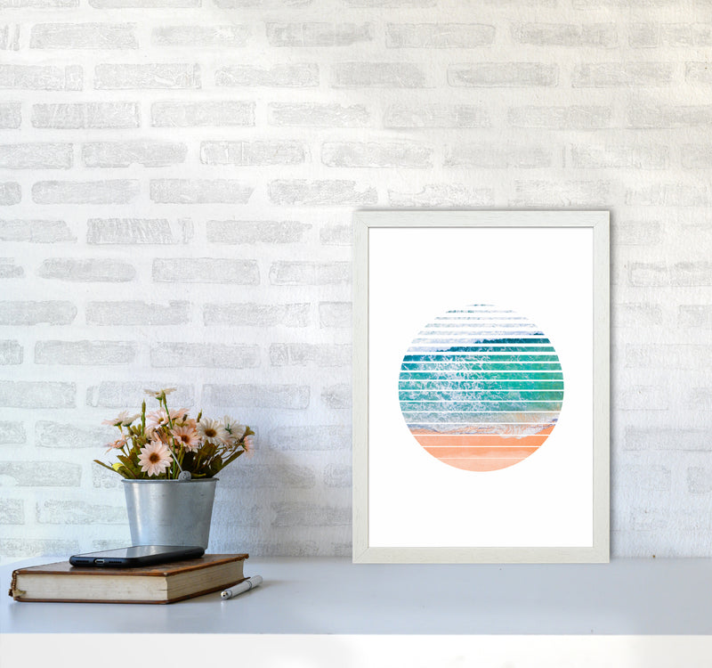 Geometric Ocean Art Print by Seven Trees Design