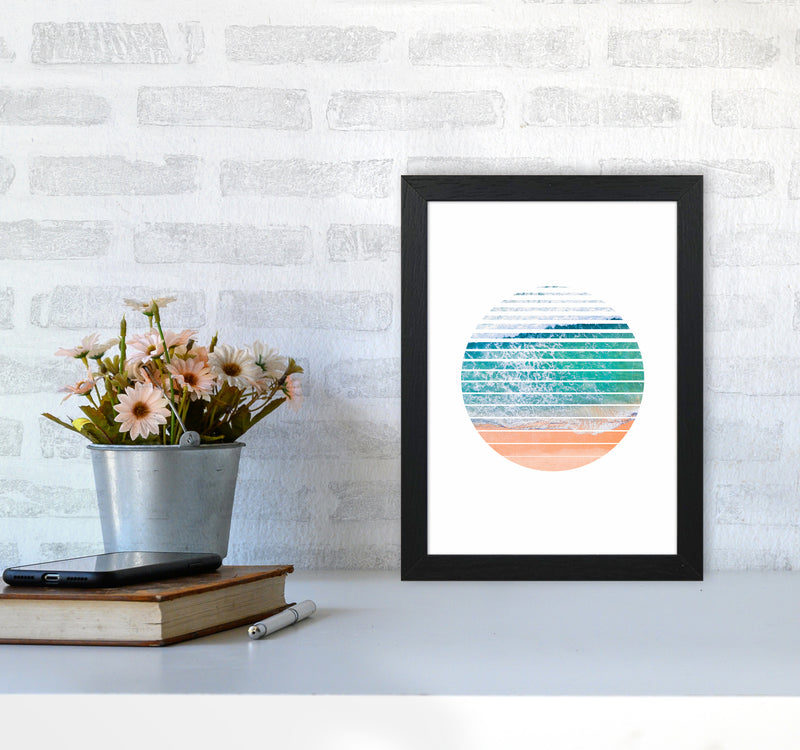 Geometric Ocean Art Print by Seven Trees Design