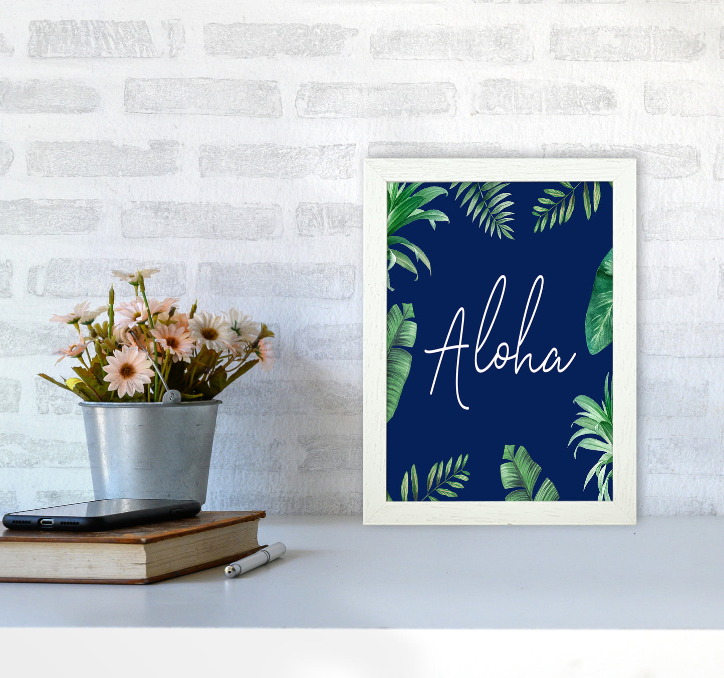 Aloha Botanical Art Print by Seven Trees Design