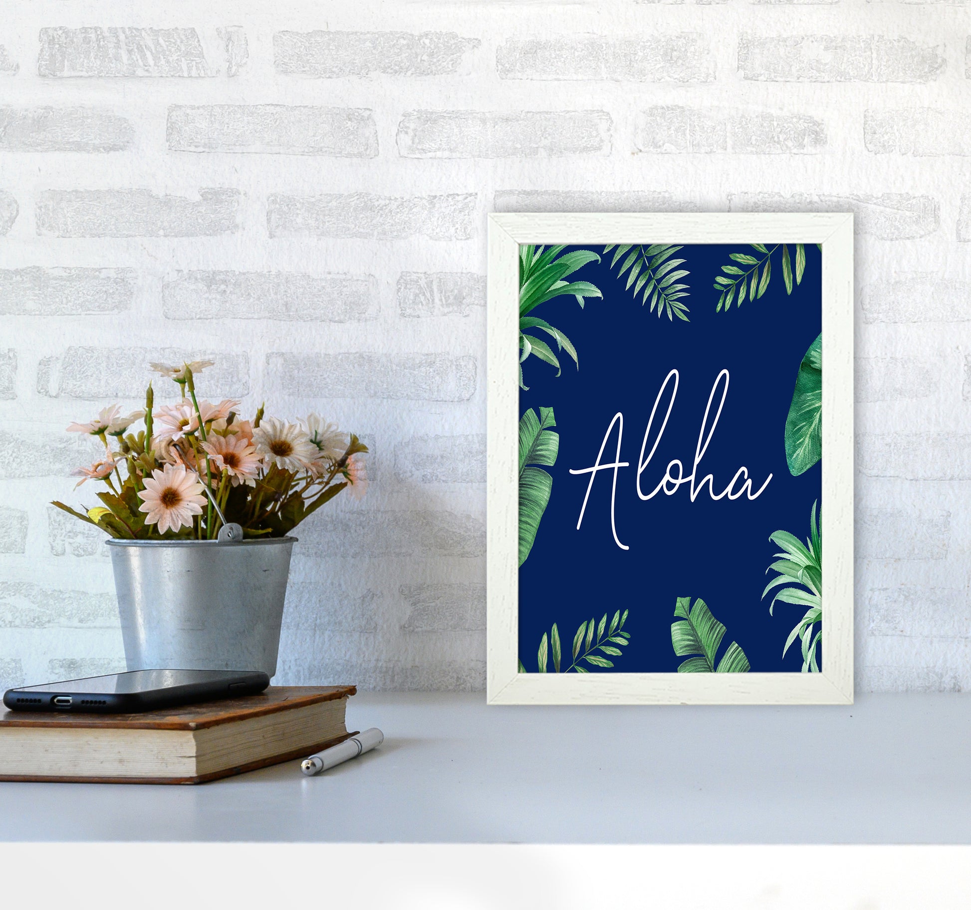 Aloha Botanical Art Print by Seven Trees Design