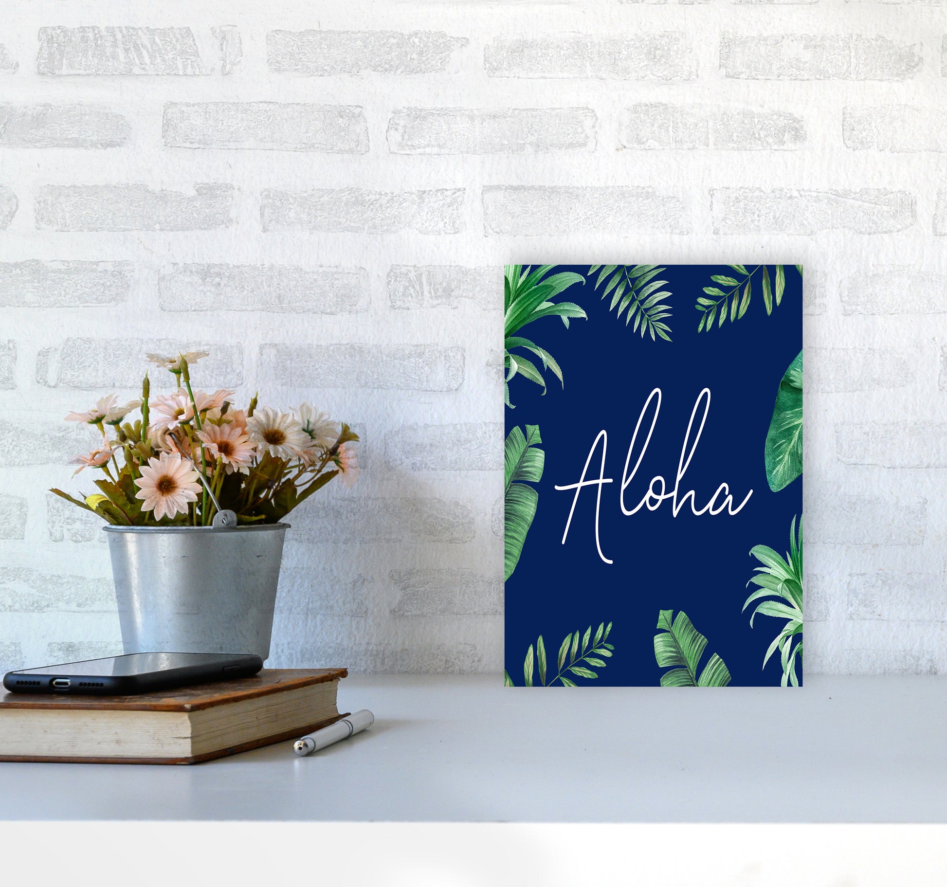 Aloha Botanical Art Print by Seven Trees Design