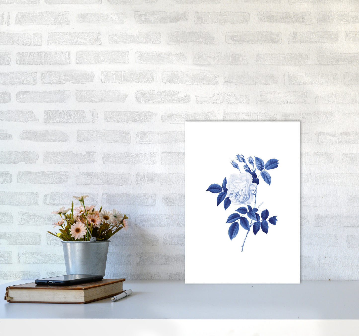 Blue botanic II Art Print by Seven Trees Design