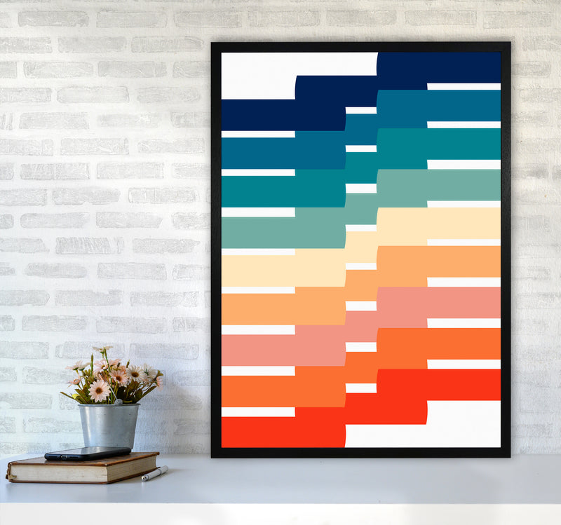 The Modern Geometry Art Print by Seven Trees Design A1 White Frame