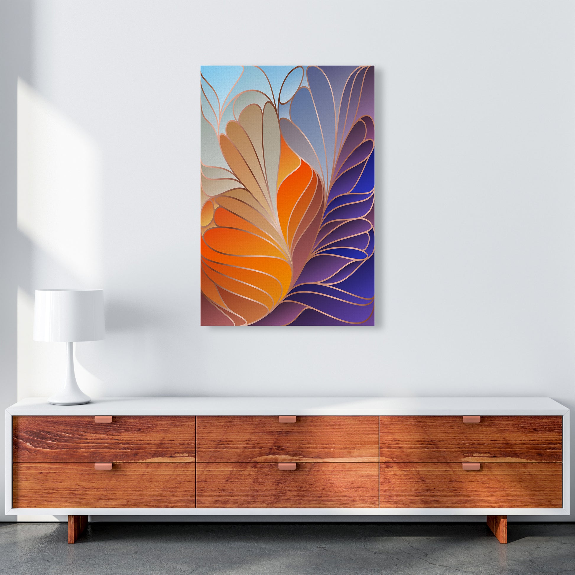 Colorful Art Deco II_ Art Print by Seven Trees Design A1 Canvas