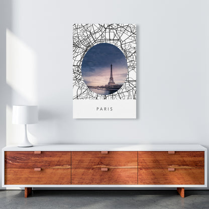 Paris Streets Collage Art Print by Seven Trees Design A1 Canvas