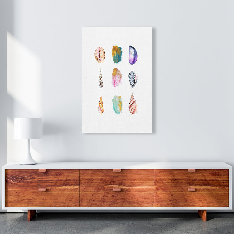 Sea And Brush Strokes I Shell Art Print by Seven Trees Design A1 Canvas