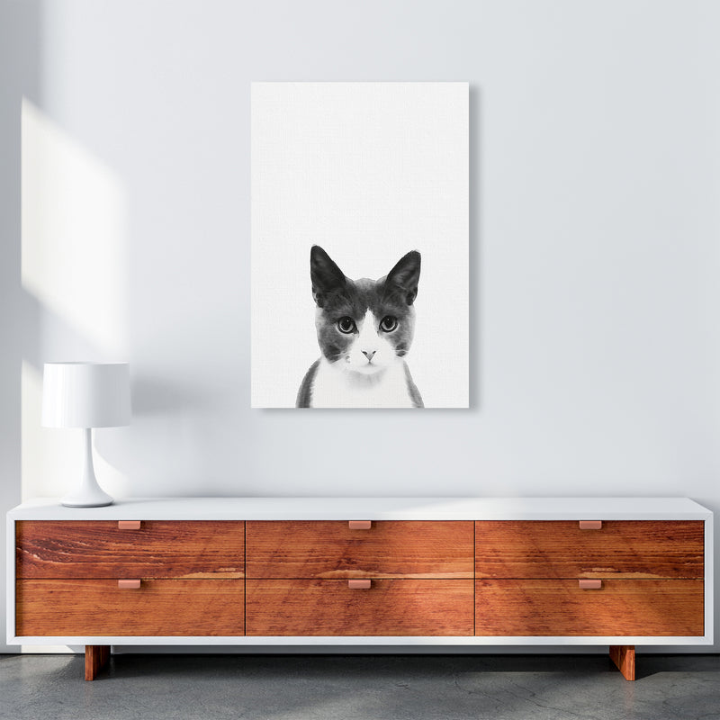 Watercolor Cat Art Print by Seven Trees Design A1 Canvas