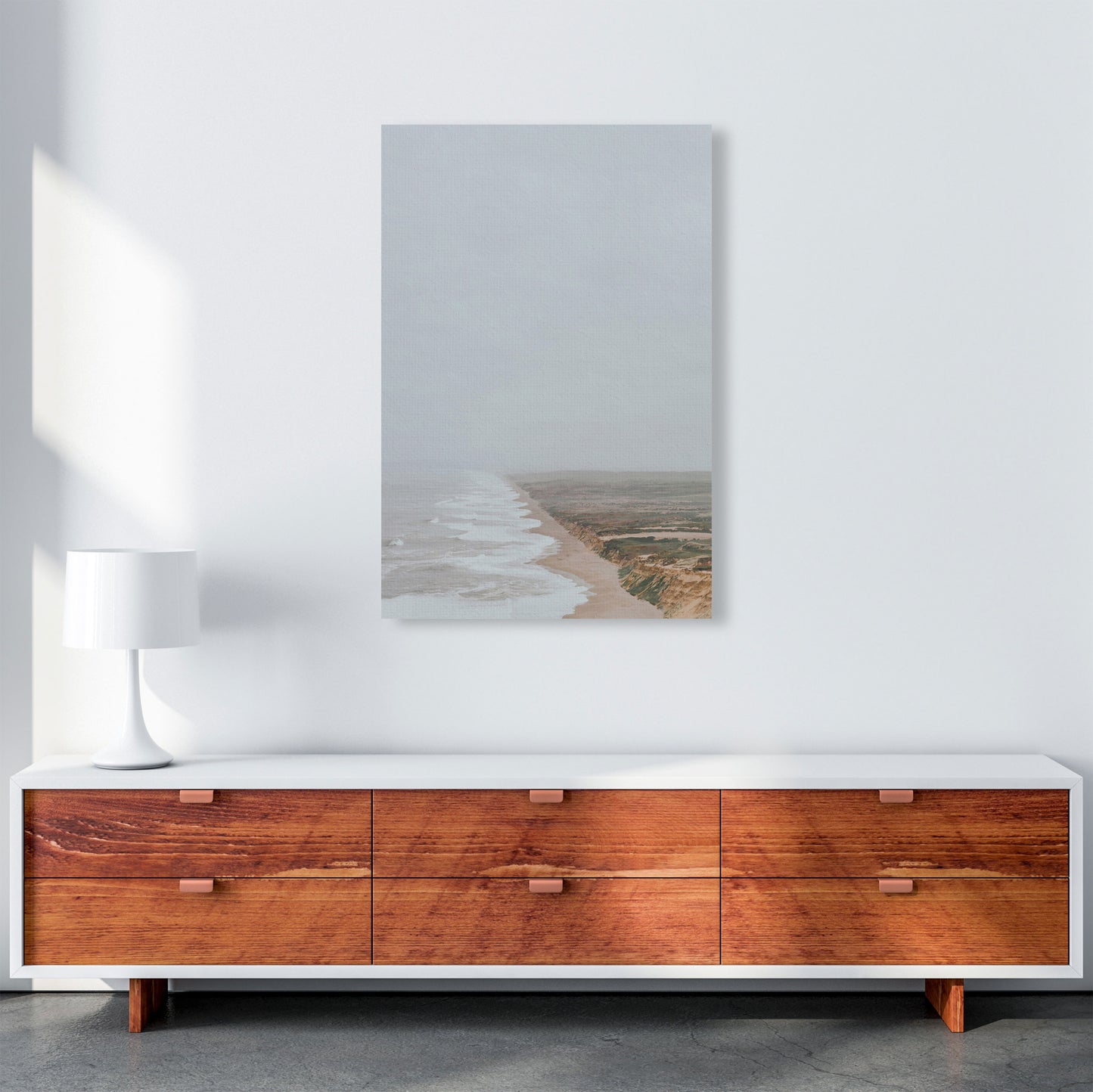 Fog and Waves Art Print by Seven Trees Design A1 Canvas