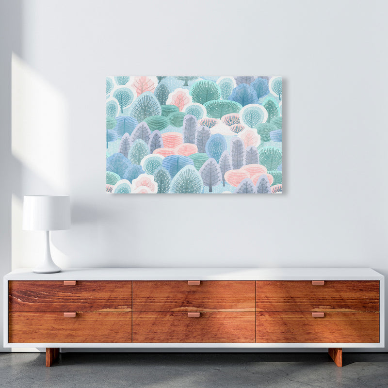 Happy Forest Art Print by Seven Trees Design A1 Canvas