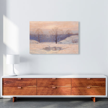 Snowy Sunset Art Print by Seven Trees Design A1 Canvas